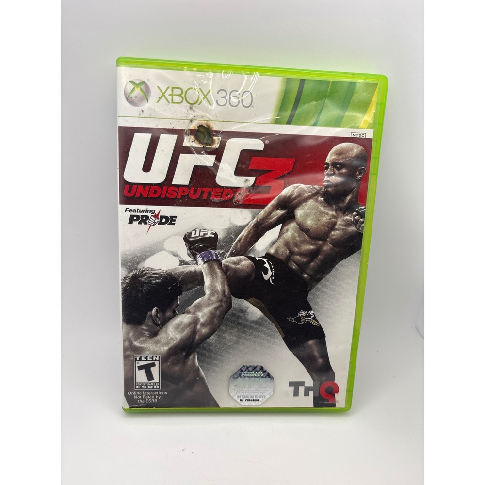 UFC Undisputed 3 Xbox 360 Video Game THQ MMA Fighting PRIDE Mode 2012